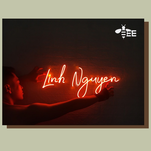 Đèn Led Neon Sign Theo Tên Trang Trí Bàn Làm Việc, Phòng Ngủ - Decor Theo Yêu Cầu, Tùy Chọn Màu