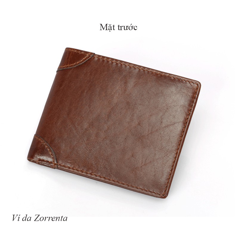 Ví da bò thật 100% cho nam, giá cực rẻ Zorrenta V291