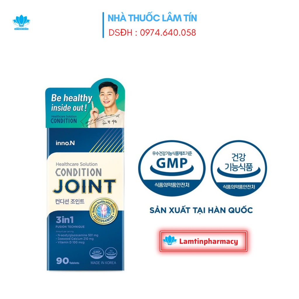 ☘️☘️☘️( Tặng quà chất ) Bổ Khớp Glucosamine Condition Joint hỗ trợ tăng cường chức năng xương khớp Korea ( 90 Viên)