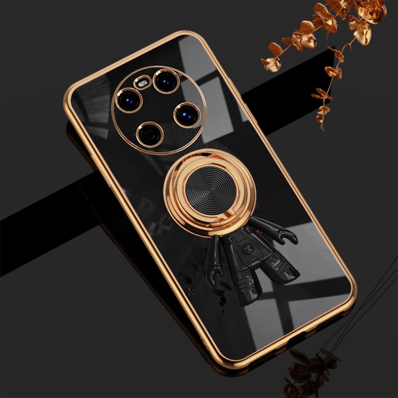 Ốp Điện Thoại Chống Sốc Màu Trơn Họa Tiết Phi Hành Gia Cho Huawei Mate 40 Pro 40Pro+