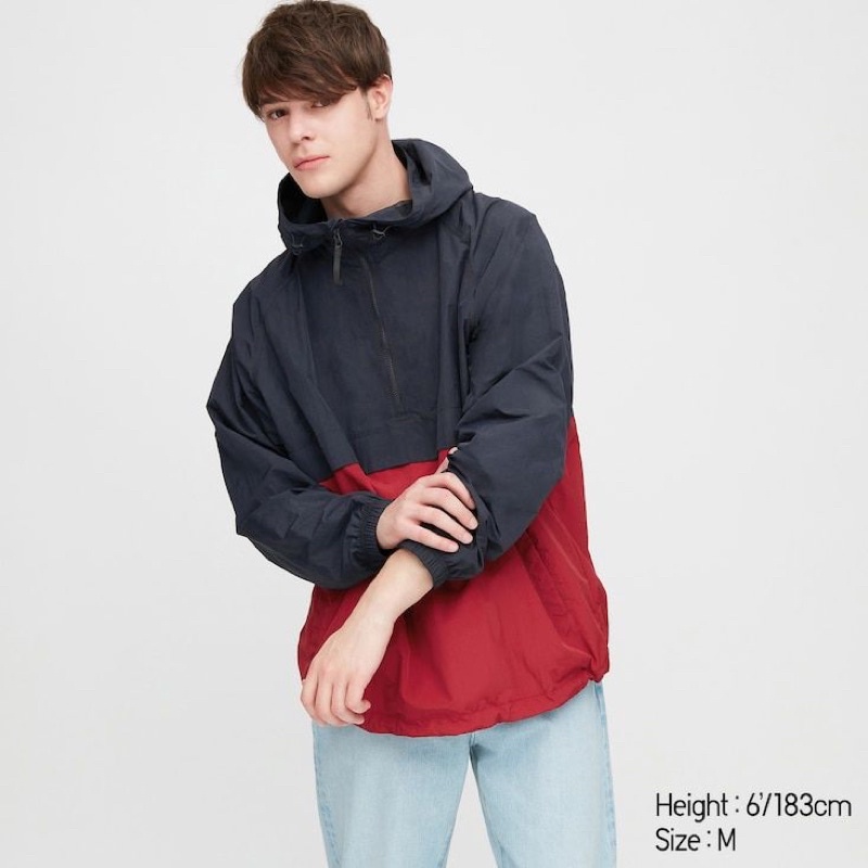 Khoác dù dây kéo nửa dư xịn 100%