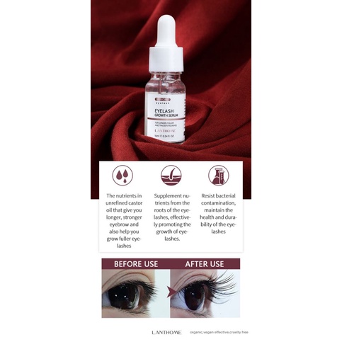 ❥ Serum Nuôi Dưỡng Mi Dạng Lỏng Nhẹ Dịu 2022-Lanhome 10ml ♡ | BigBuy360 - bigbuy360.vn