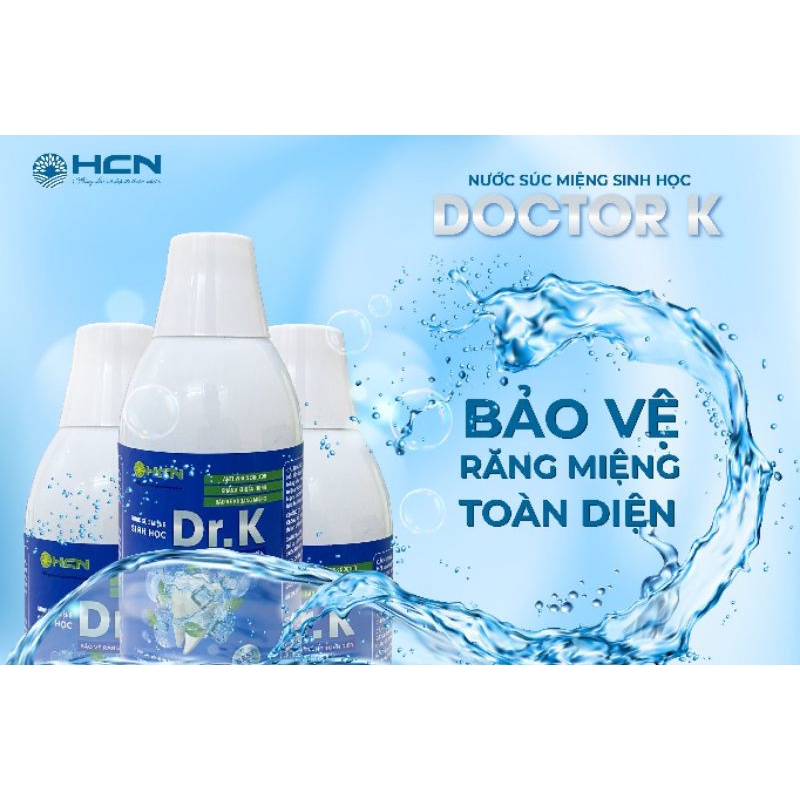 Nước súc miệng thảo dược  Dr.K 250ml giảm viêm tụt lợi nhiệt miệng hiệu quả