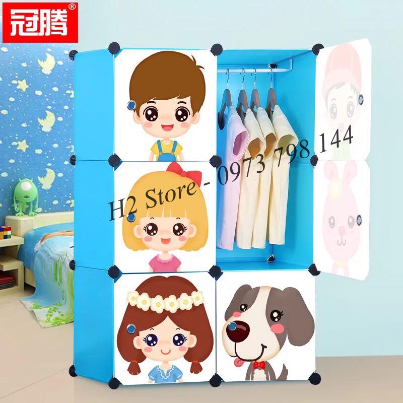 BÁN LẺ TỪNG TẤM NHỰA CỬA TỦ LẮP GHÉP HÌNH HOẠT HÌNH ĐA NĂNG SIZE 35X35CM