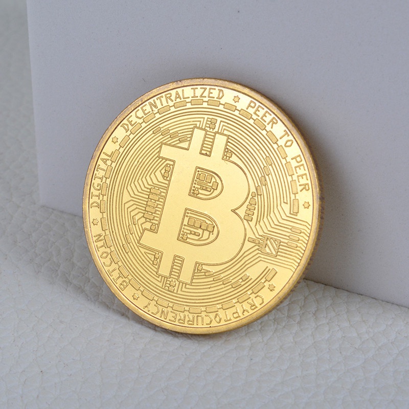 Đồng xu kỷ niệm kim loại Bitcoin sưu tầm sáng tạo BTC