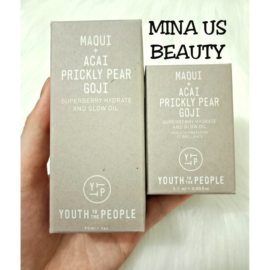 YOUTH TO THE PEOPLE (3.7/8/30ml) YTTP Maqui + Acai Prickly Pear Goji Dầu dưỡng sáng da, trẻ hóa | BigBuy360 - bigbuy360.vn
