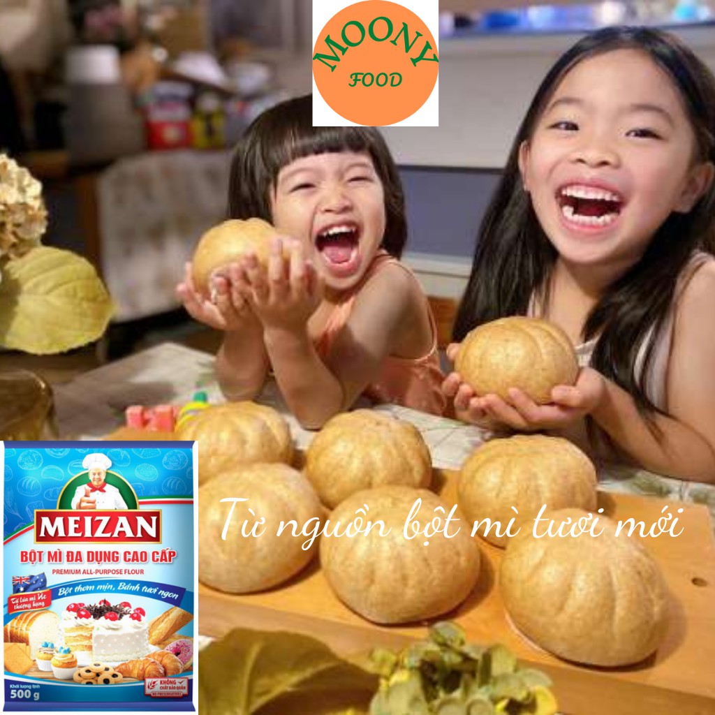 Bột mì đa dụng Meizan nguyên cám hữu cơ gói 500G