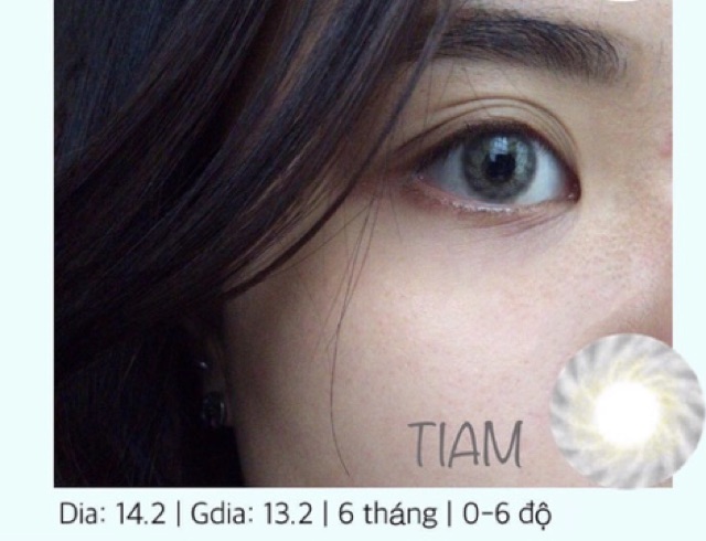 Lens Hàn Tiam Gray có độ (0-5 độ)