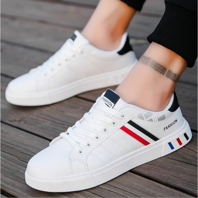 Giày Thể Thao Nam Trắng Thời Trang Cao Cấp White Sports Fashion Phong Cách Hàn Quốc B23