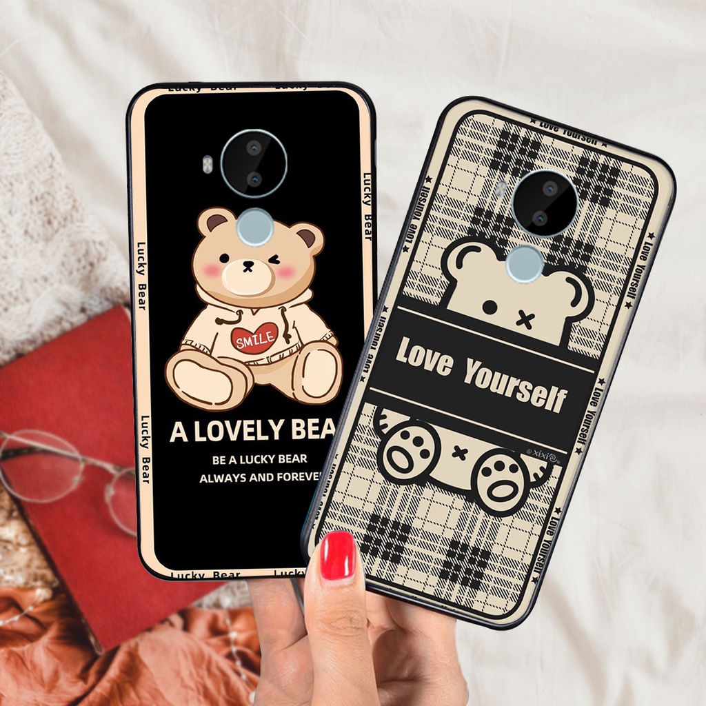 Ốp lưng Nokia Nokia 3.4 - Nokia C20 - Nokia C30 - Nokia G10 gấu đẹp rẻ cực bền
