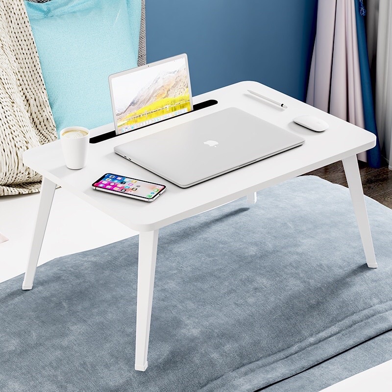 bàn laptop có khe cắm ipad , bàn xếp đa năng có thể sử dụng làm bàn ăn mini gấp gọn GP220