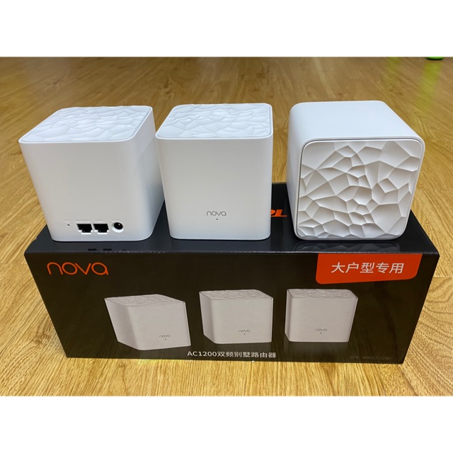 Bộ Mesh Wifi Tenda Nova MW3 AC1200 Pack 3 - Hệ thống ghép nối 3 router MW3 cho vùng phủ sóng rộng 100-300m2