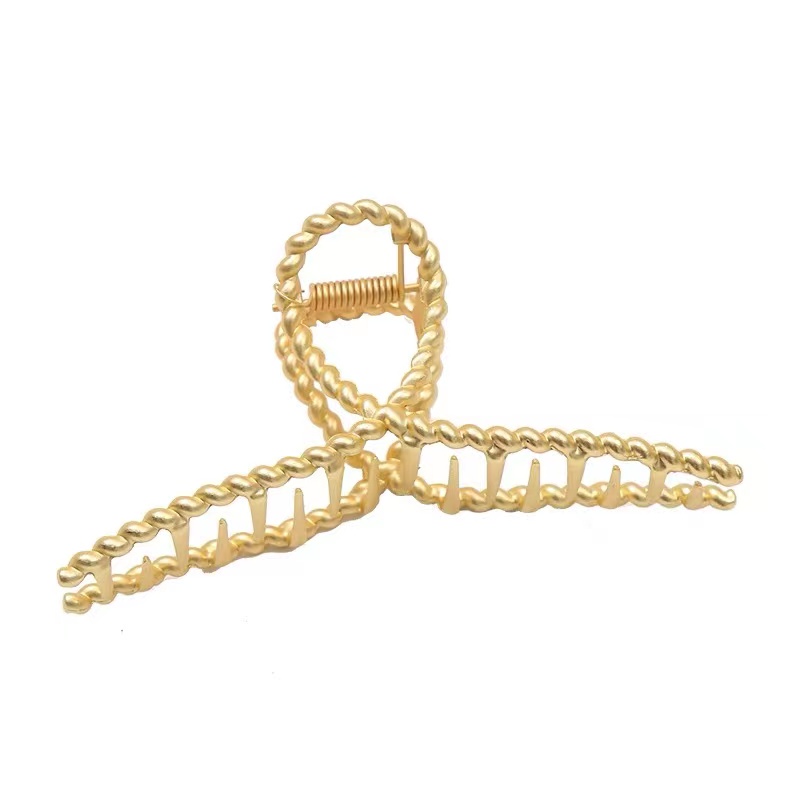 Kẹp Tóc Kim Loại Cỡ Lớn Phong Cách Hàn Quốc Cho Nữ