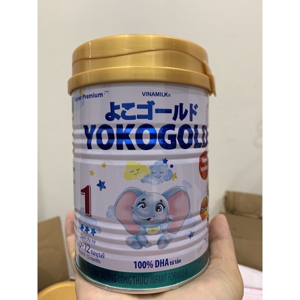6 lon sữa bột yoko gold 1( 350g) date mới 2027