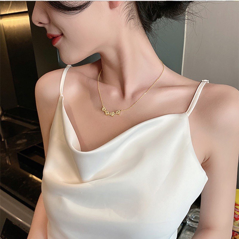 Dây chuyền Cỏ 4 lá thiết kế 2 kiểu đeo cực chất, mẫu mới đẹp xuất sắc, dây titan sáng đẹp bền màu tuyệt đối không han gỉ