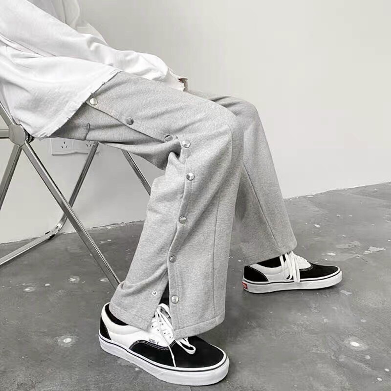 QUẦN THUN NÚT BẤM FORM UNISEX (co hình chụp thật)
