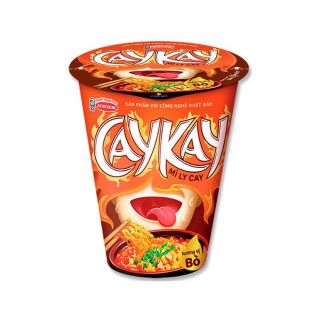 Lốc 10 ly mì ly cay caykay hương vị bò 66g