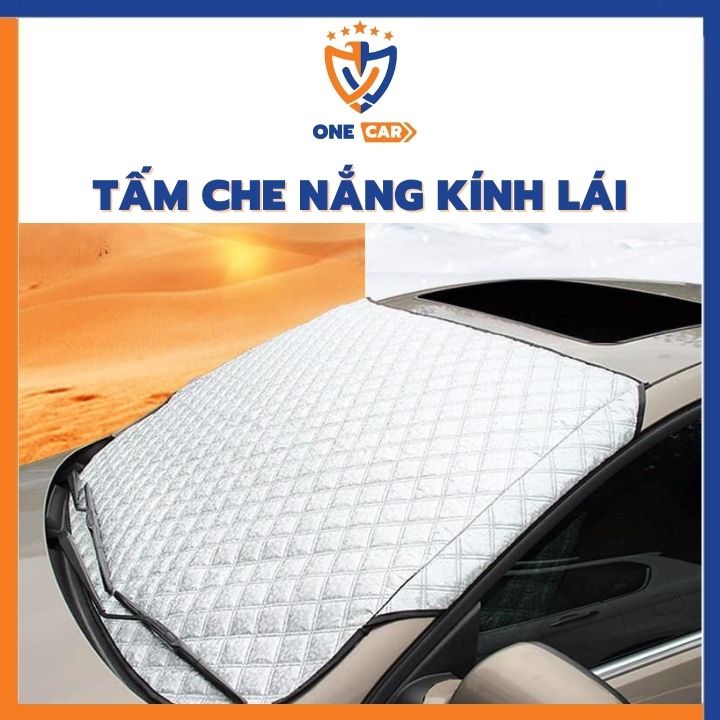 Tấm bạt che chắn nắng kính lái ô tô, hàng dày phản quang 3 lớp chống nóng cách nhiệt cho xe - Phù hợp với mọi xe