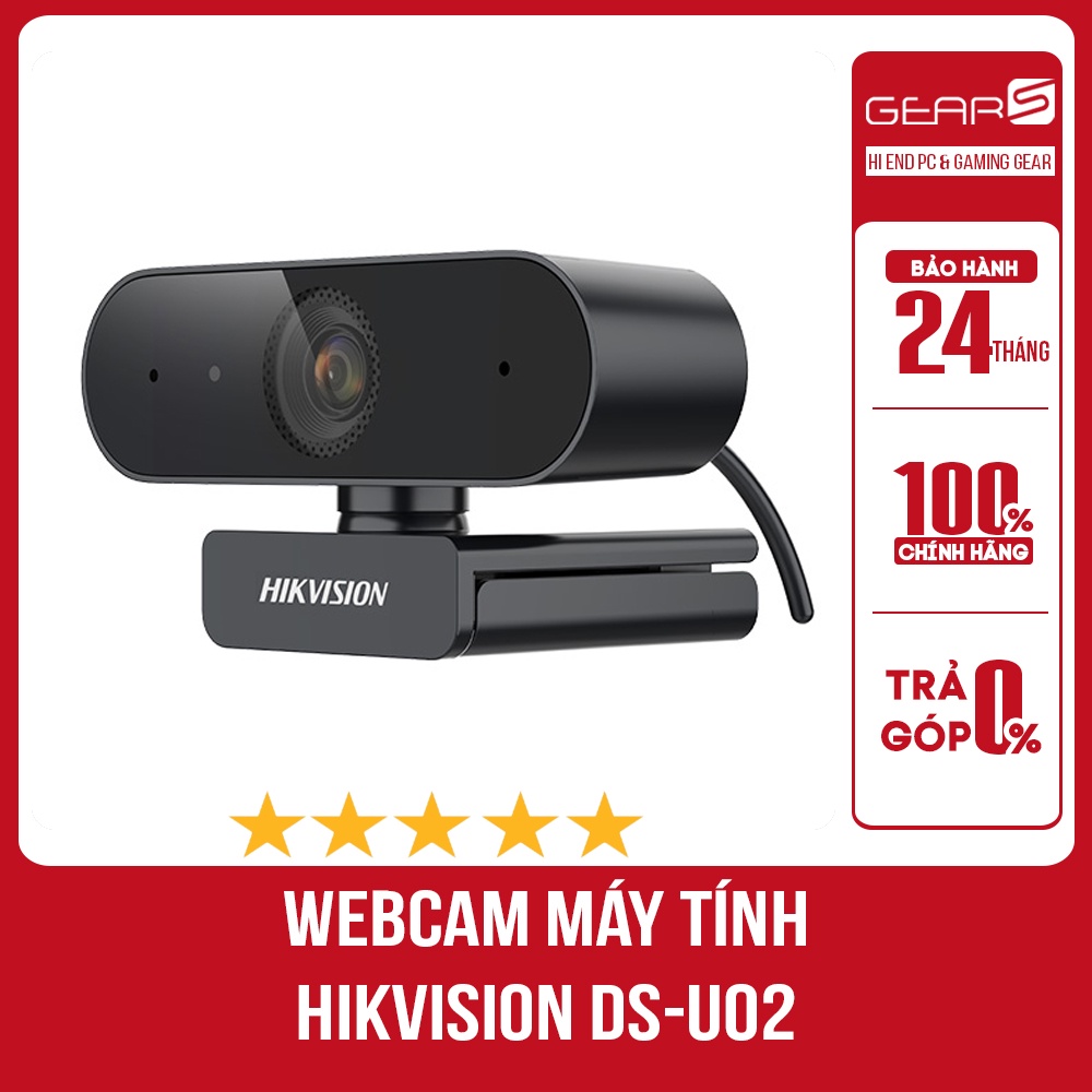 Webcam máy tính HIKVISION DS-U02 chuyên dụng cho Livestream, Học và Làm việc Online siêu rõ nét