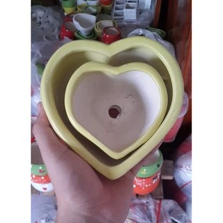 Chậu trồng cây: sứ tim đơn nhỏ