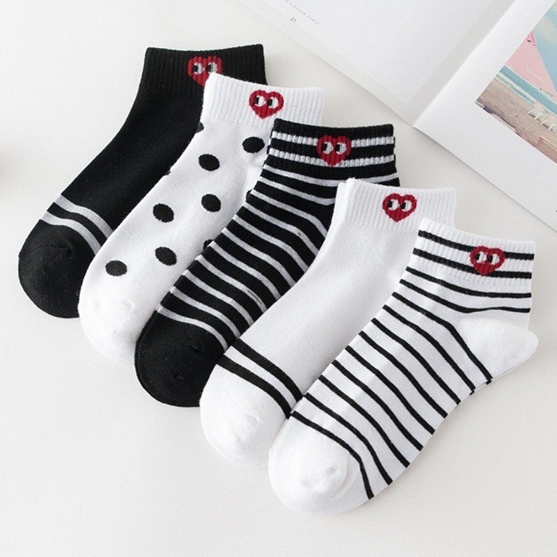 Tất vớ cổ thấp ngắn CDG thời trang unisex nam nữ thể thao cao cấp