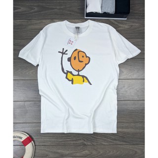 Áo thun hình charlie brown 2 form suông rộng kiểu dáng street style 3 màu đen, trắng, ghi