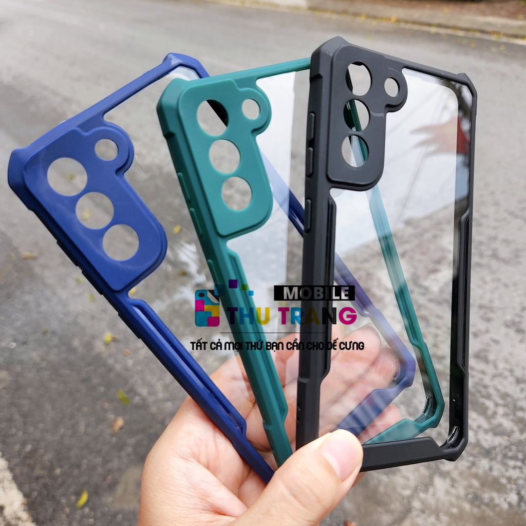Ốp lưng Samsung Galaxy S21 FE S20 FE chống sốc viền màu mặt lưng trong suốt Viền nhựa dẻo