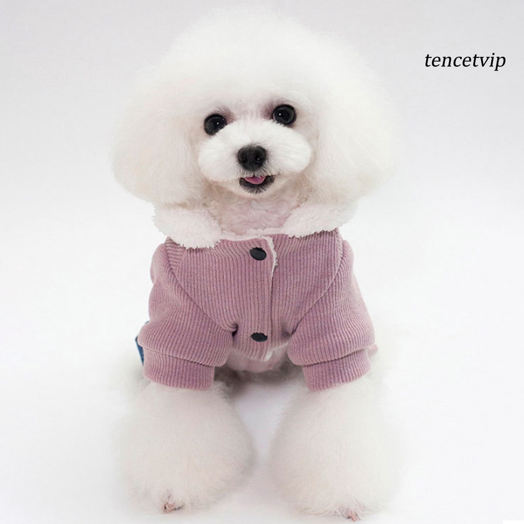 Áo khoác cotton dày dặn thêu họa tiết thời trang mùa đông dành cho thú cưng