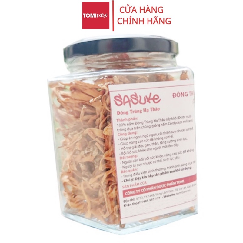 Đông trùng hạ thảo 100g sấy nhiệt thượng hạng chính hãng Sasuke