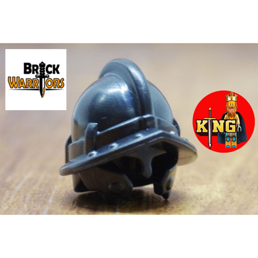 BRICKWARRIORS City Watch Helmet (Black) Phụ kiện đồ chơi LEGO