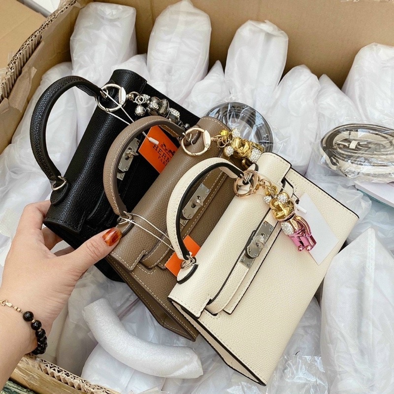 Túi  size 19 fullbox kèm dây đeo chéo nữ dây da bản nhỏ