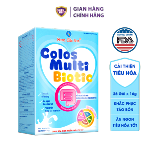 Sữa non Colosmulti Biotic hộp 26 gói x 16g chuyên biệt cho trẻ táo bón, tiêu hóa kém giá chỉ còn <strong class="price">83.500.000.000đ</strong>