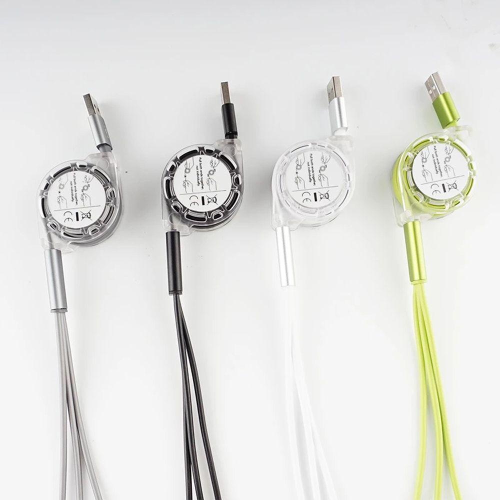 Cáp Sạc Nhanh USB Type C Ẩn Hình Tròn Có Thể Thu Gọn Cho Điện Thoại TAYLOR1