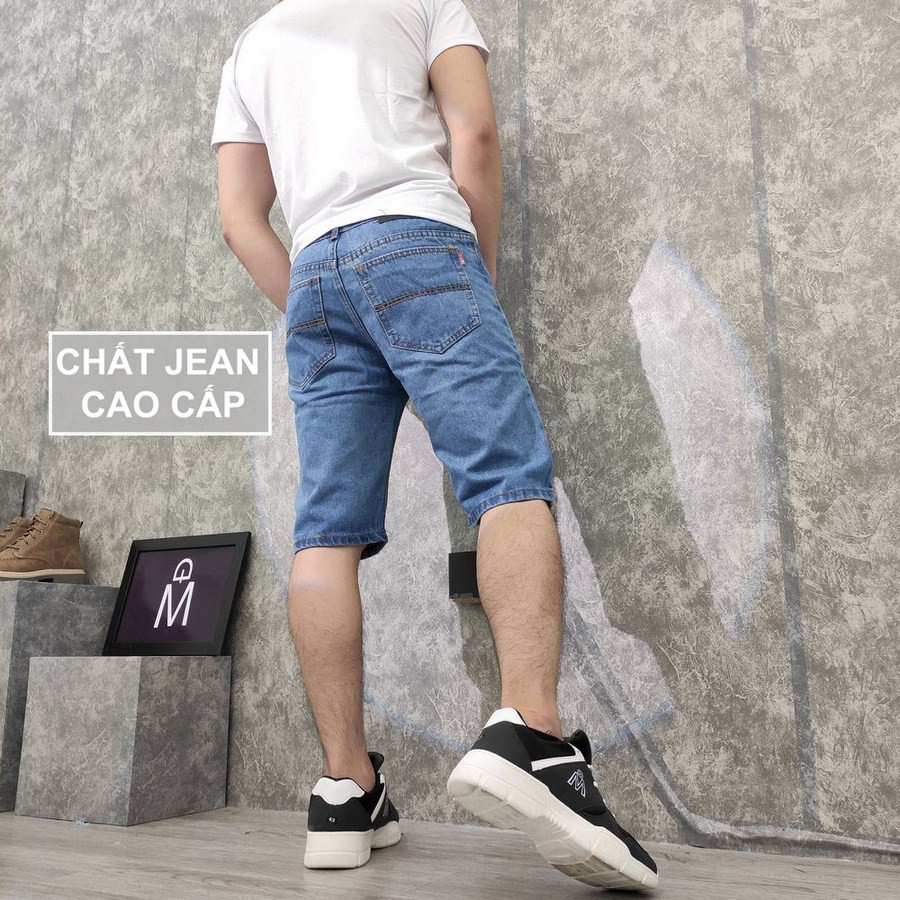 Quần short jean nam TS391 vải chất đẹp không phai màu đẹp Tronshop
