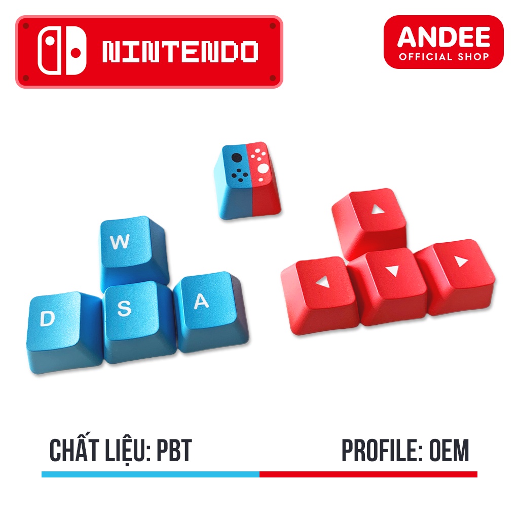 Keycap PBT in dyesub nhiều màu siêu ngầu hình One Piece - Nintendo - SpongeBob