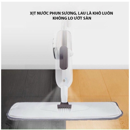 Cây Lau Nhà Phun Sương Thông Minh 2in1 Xoay 360 Độ