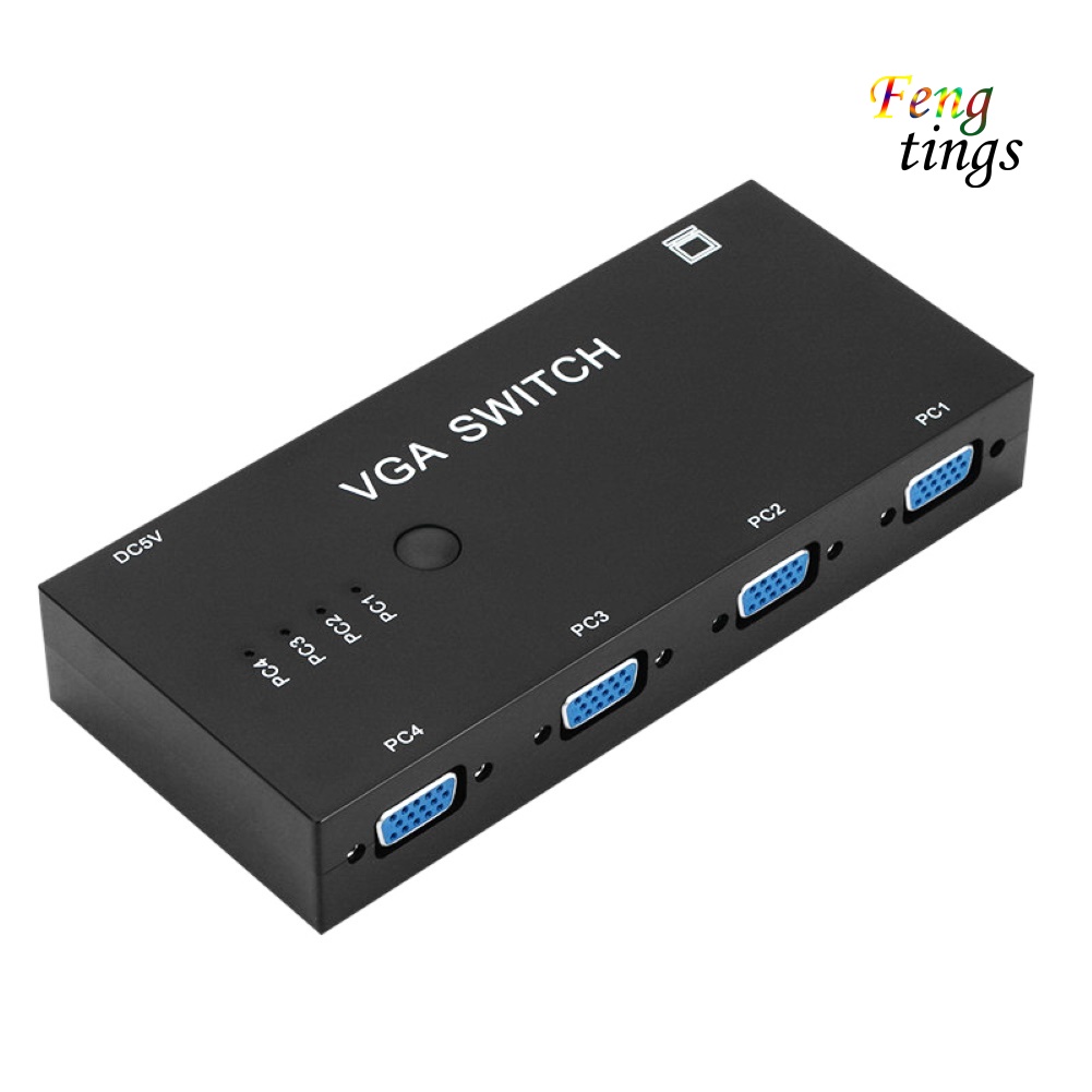 Hộp Chuyển Đổi Vga Sang Video 4 Trong 1 Cho Laptop / Máy Chiếu K1