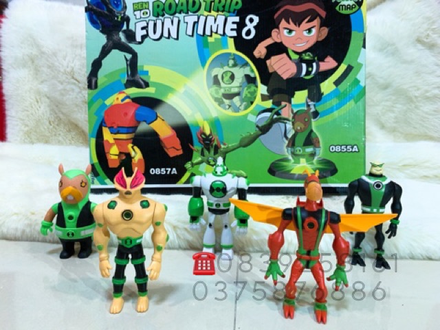 Bộ ben10 Mô Hình 5 Nhân Vật (size TO)