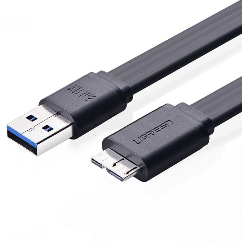 Dây Micro USB 3.0 mạ vàng dài từ 0.25-2m UGREEN US130 dạng dây dẹt và tròn