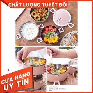 Cặp Lồng Cơm 4 Tầng - Cà Mên Giữ Nhiệt 4 Tầng Lúa Mạch