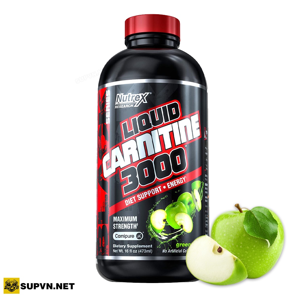 L-carnitine Nutrex 3000 Liquid - Hỗ Trợ Giảm Mỡ Tự Nhiên Dạng Nước