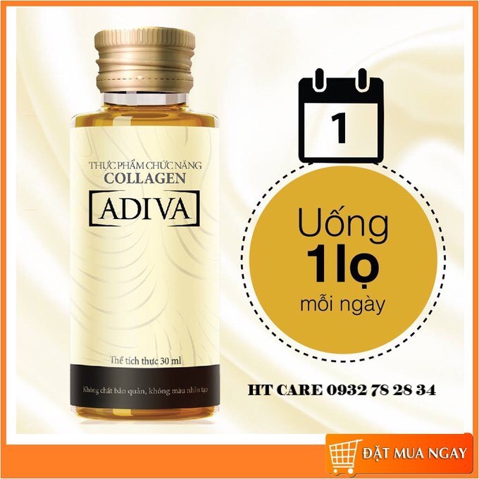 ✅ COLLAGEN ADIVA DẠNG NƯỚC HỘP 14 LỌ MẪU MỚI NHẤT