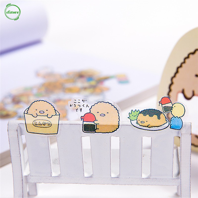 Bộ 50 nhãn dán họa tiết Sumikko Gurashi xinh xắn cho trang trí thủ công