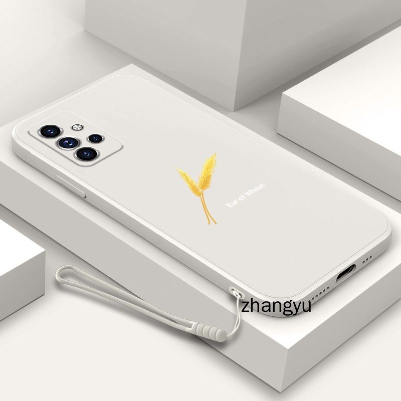 Ốp lưng Samsung a32 a52 a72 4G 5g silicone TPU vàng lúa mạch trường hợp điện thoại Samsung a32 a52 a72 4G 5g