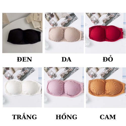 Áo Bra Không Dây - Bra Nữ Cúp Ngực 3 Nấc Cài Siêu Xinh - Áo Ngực Không Dây Mút Mỏng AMYBRA B819