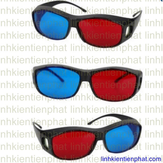 Combo 3 kính xem phim 3D thụ động Red Blue