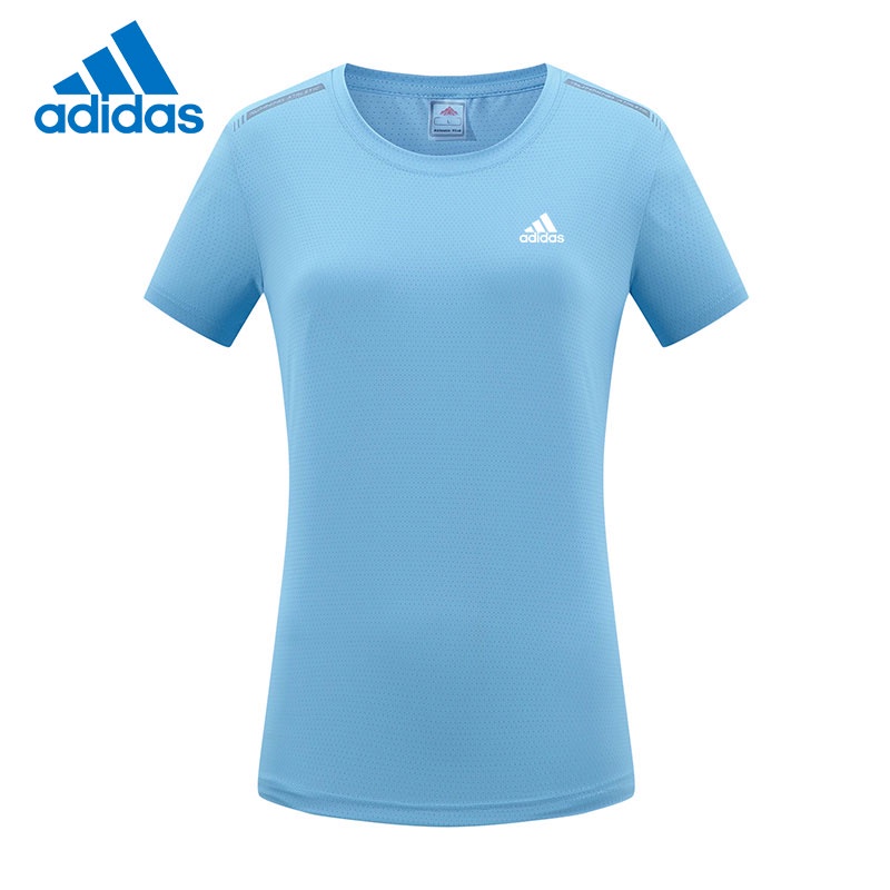 Adidas Áo Thun Thể Thao Co Giãn Size M-4XL Thời Trang Cho Nữ