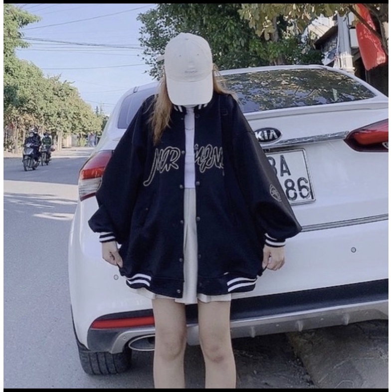Áo khoác bomber nữ, Áo khoác nữ chữ ngực form rộng mặc siêu xinh hàng loại 1