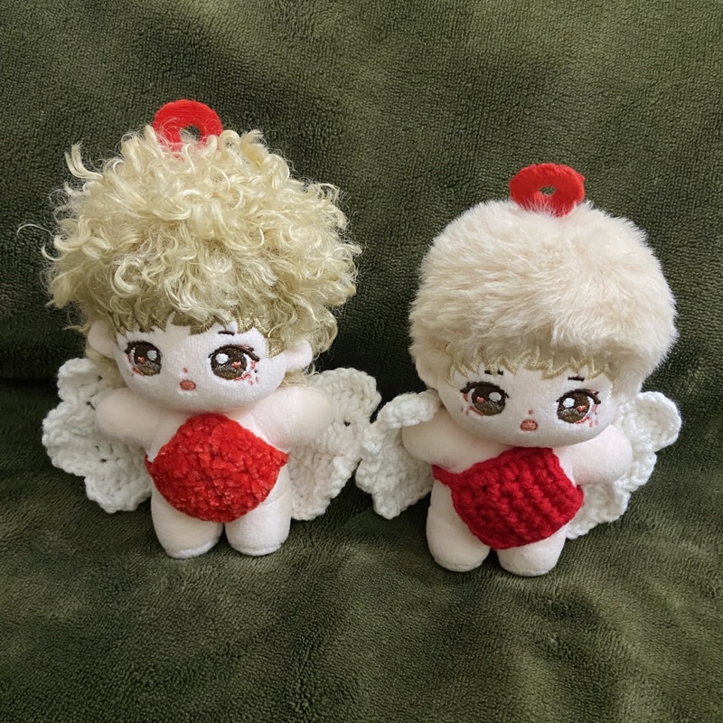 Outfit doll 10cm len handmade bộ thiên thần