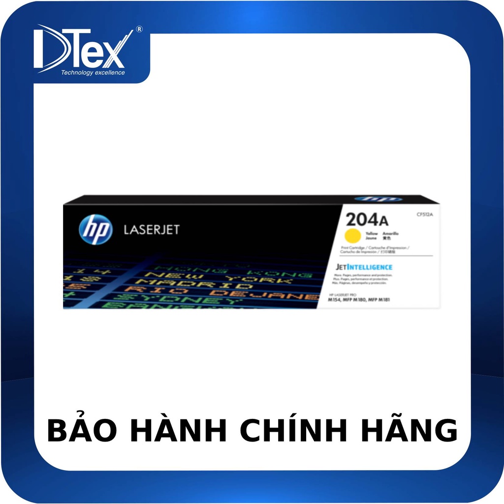 Mực in HP 204A Yellow Original LaserJet Toner Cartridge(CF512A) - Hàng Chính Hãng